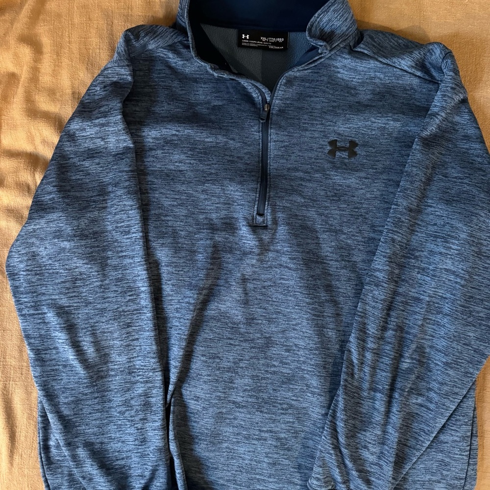 Under Armour Navy ColdGear Quarter Zip Pullover